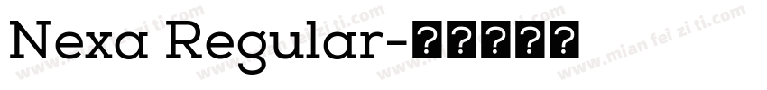 Nexa Regular字体转换